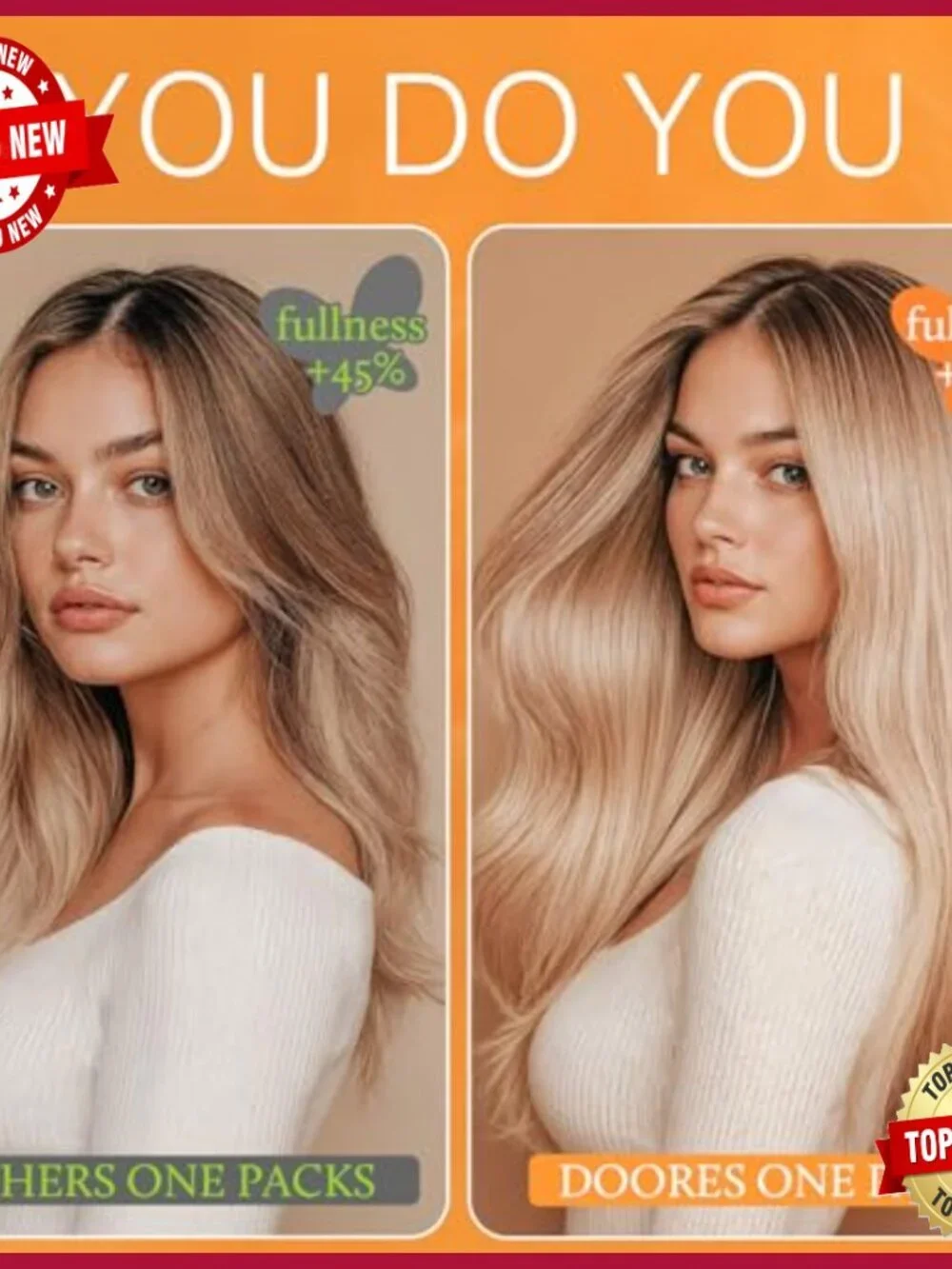 Clip-In Human Hair Extensions 20 Inch 150g Thick Straight Weft 9 Pieces